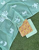 Applique Unstitched Suit-19 Applique Unstitched Suit-19