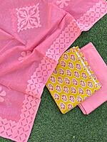 Applique Unstitched Suit-3 Applique Unstitched Suit-3