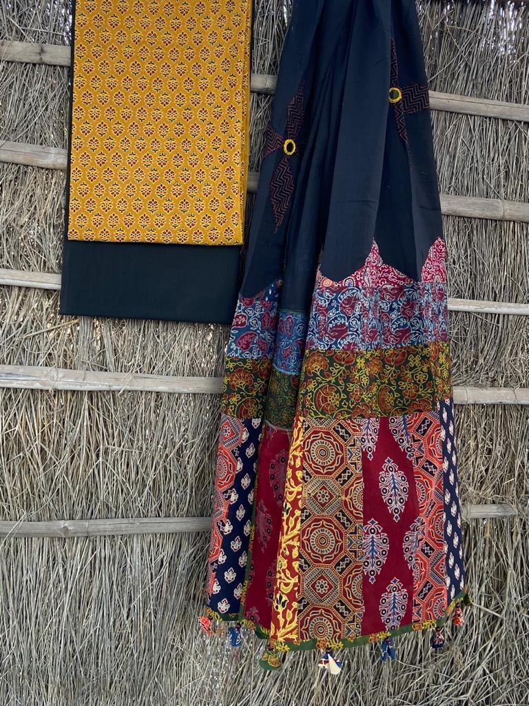 Ajrakh Applique Work Jacket main image 1