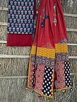 Ajrakh Unstitched Suit-6 Ajrakh Unstitched Suit-6
