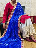 Bandhani Dupatta Set-RoyalBlue Bandhani Dupatta Set-RoyalBlue