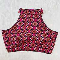 Halter Neck Blouse with cotton lining-1 Halter Neck Blouse with cotton lining-1