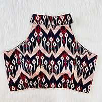Halter Neck Blouse with cotton lining-11 Halter Neck Blouse with cotton lining-11
