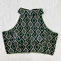 Halter Neck Blouse with cotton lining-6 Halter Neck Blouse with cotton lining-6
