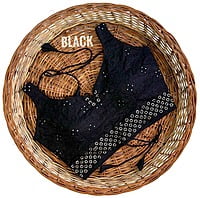 Silk Backless Blouse With Tassels-Black Silk Backless Blouse With Tassels-Black