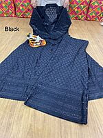 Chikan Anarkali Chikan Mastani-Black Chikan Anarkali Chikan Mastani-Black