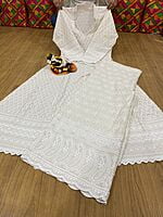 Chikan Anarkali Chikan Mastani-OffWhite Chikan Anarkali Chikan Mastani-OffWhite