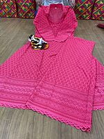Chikan Anarkali Chikan Mastani-Peach Chikan Anarkali Chikan Mastani-Peach