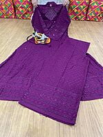 Chikan Anarkali Chikan Mastani-Wine Chikan Anarkali Chikan Mastani-Wine
