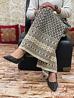 Cotton Chikan Mastani-Beige Cotton Chikan Mastani-Beige