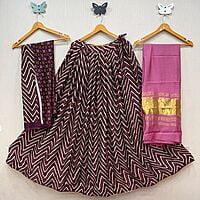 Crepe Gajji Silk Lehenga-Pink Crepe Gajji Silk Lehenga-Pink