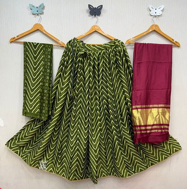 Crepe Gajji Silk Lehenga-Wine Crepe Gajji Silk Lehenga-Wine
