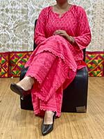 Chikan Kurti Chikan Mastani Set-Peach Chikan Kurti Chikan Mastani Set-Peach