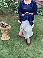 Chikan Kurti Cutwork Mastani Set-NavyBlue Chikan Kurti Cutwork Mastani Set-NavyBlue
