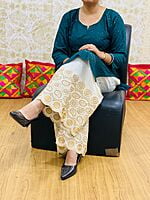 Chikan Kurti Zari Mastani-BottleGreen Chikan Kurti Zari Mastani-BottleGreen