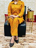 Bandhani Leheriya Co-Ord Set-Mustard Bandhani Leheriya Co-Ord Set-Mustard