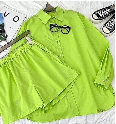 Premium Cotton Co-Ord Set Catalogue 1-Green