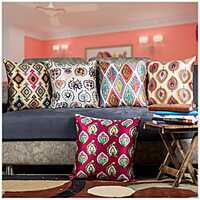 Abstract Digital Printed Cushion Cover Set of 5-2 Abstract Digital Printed Cushion Cover Set of 5-2
