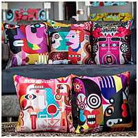 Figures Digital Printed Cushion Cover Set of 5-13 Figures Digital Printed Cushion Cover Set of 5-13