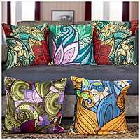 Figures Digital Printed Cushion Cover Set of 5-14 Figures Digital Printed Cushion Cover Set of 5-14