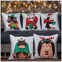 Figures Digital Printed Cushion Cover Set of 5-17 Figures Digital Printed Cushion Cover Set of 5-17