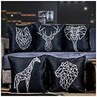 Figures Digital Printed Cushion Cover Set of 5-21 Figures Digital Printed Cushion Cover Set of 5-21