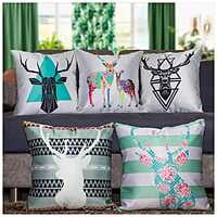 Figures Digital Printed Cushion Cover Set of 5-22 Figures Digital Printed Cushion Cover Set of 5-22