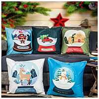 Figures Digital Printed Cushion Cover Set of 5-24 Figures Digital Printed Cushion Cover Set of 5-24