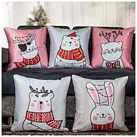 Figures Digital Printed Cushion Cover Set of 5-3 Figures Digital Printed Cushion Cover Set of 5-3