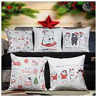 Figures Digital Printed Cushion Cover Set of 5-8 Figures Digital Printed Cushion Cover Set of 5-8