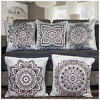 SingleTone Digital Printed Cushion Cover Set of 5-1 SingleTone Digital Printed Cushion Cover Set of 5-1