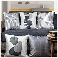SingleTone Digital Printed Cushion Cover Set of 5-16 SingleTone Digital Printed Cushion Cover Set of 5-16