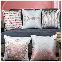SingleTone Digital Printed Cushion Cover Set of 5-18 SingleTone Digital Printed Cushion Cover Set of 5-18