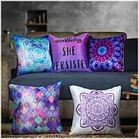 SingleTone Digital Printed Cushion Cover Set of 5-21 SingleTone Digital Printed Cushion Cover Set of 5-21