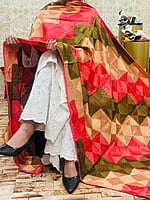 Chinon Multi Jaal Phulkari Dupatta-White-2 Chinon Multi Jaal Phulkari Dupatta-White-2