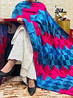 Chinon Multi Jaal Phulkari Dupatta-White-3 Chinon Multi Jaal Phulkari Dupatta-White-3