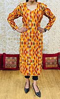 Heavy Rayon Kurti-Mustard Heavy Rayon Kurti-Mustard