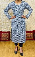 Heavy Rayon Kurti-White Heavy Rayon Kurti-White