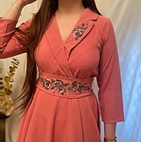 Imported Crepe Co-Ord Set 1-Peach-3 Imported Crepe Co-Ord Set 1-Peach-3
