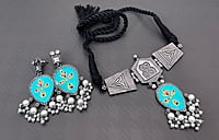 Oxidised Silver Plated Chokar Set-2 Oxidised Silver Plated Chokar Set-2