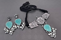 Oxidised Silver Plated Chokar Set-9 Oxidised Silver Plated Chokar Set-9