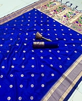 Kanchipuram Silk Saree-RoyalBlue Kanchipuram Silk Saree-RoyalBlue
