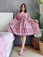Fine Block Printed Soft Cotton Short Kaftan-9 Fine Block Printed Soft Cotton Short Kaftan-9