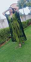 Tie and Dye Kaftan-Green Tie and Dye Kaftan-Green