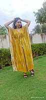Tie and Dye Kaftan-Yellow Tie and Dye Kaftan-Yellow