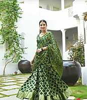 Rajasthani Gharchola Lehenga-BottleGreen-4 Rajasthani Gharchola Lehenga-BottleGreen-4