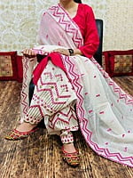 Mirror Salwar Dupatta Set-Magenta Mirror Salwar Dupatta Set-Magenta