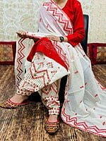 Mirror Salwar Dupatta Set-Red Mirror Salwar Dupatta Set-Red