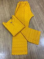 Single Tone Kurti Palazzo-Mustard Single Tone Kurti Palazzo-Mustard