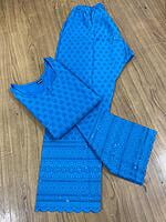 Single Tone Kurti Palazzo-RoyalBlue Single Tone Kurti Palazzo-RoyalBlue
